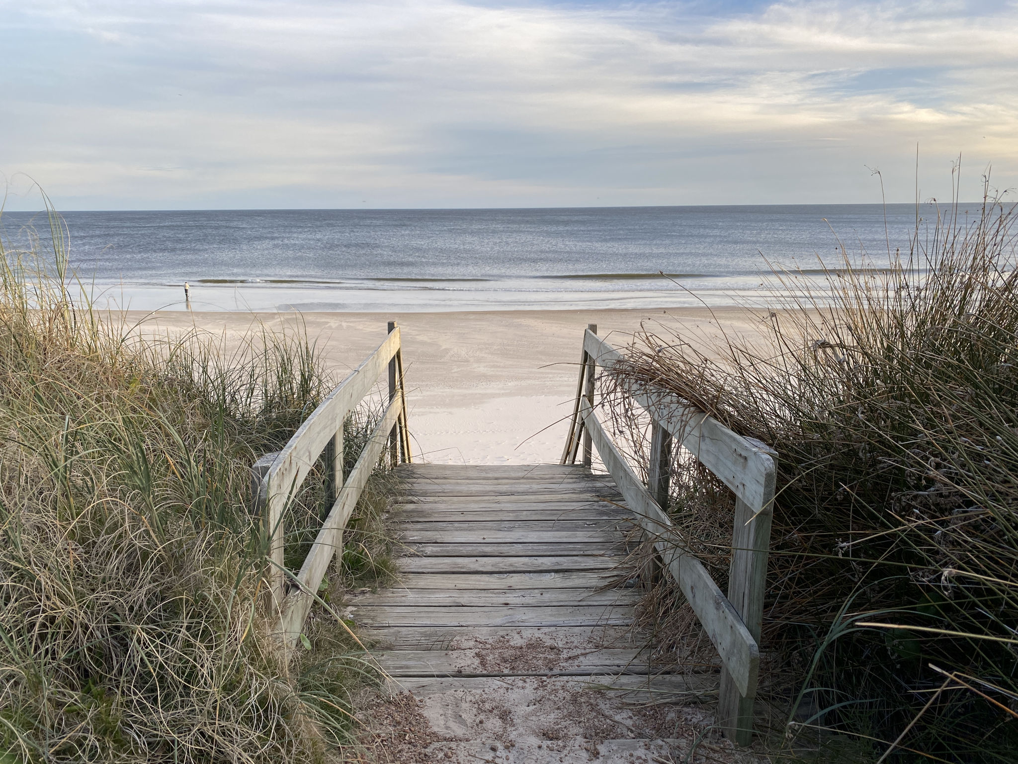 Escalier d'accès à la plage