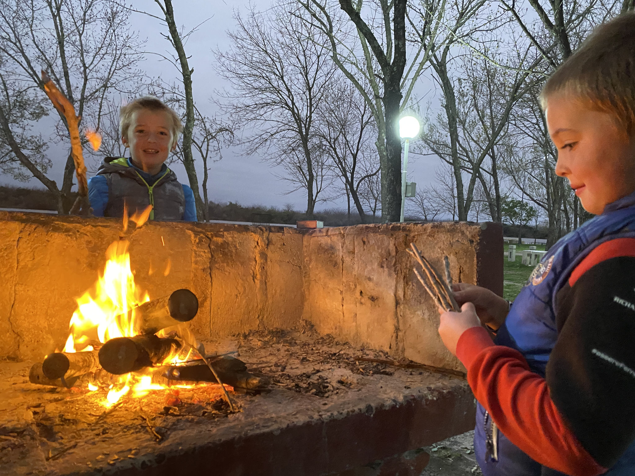 Feux pour faire un barbecue