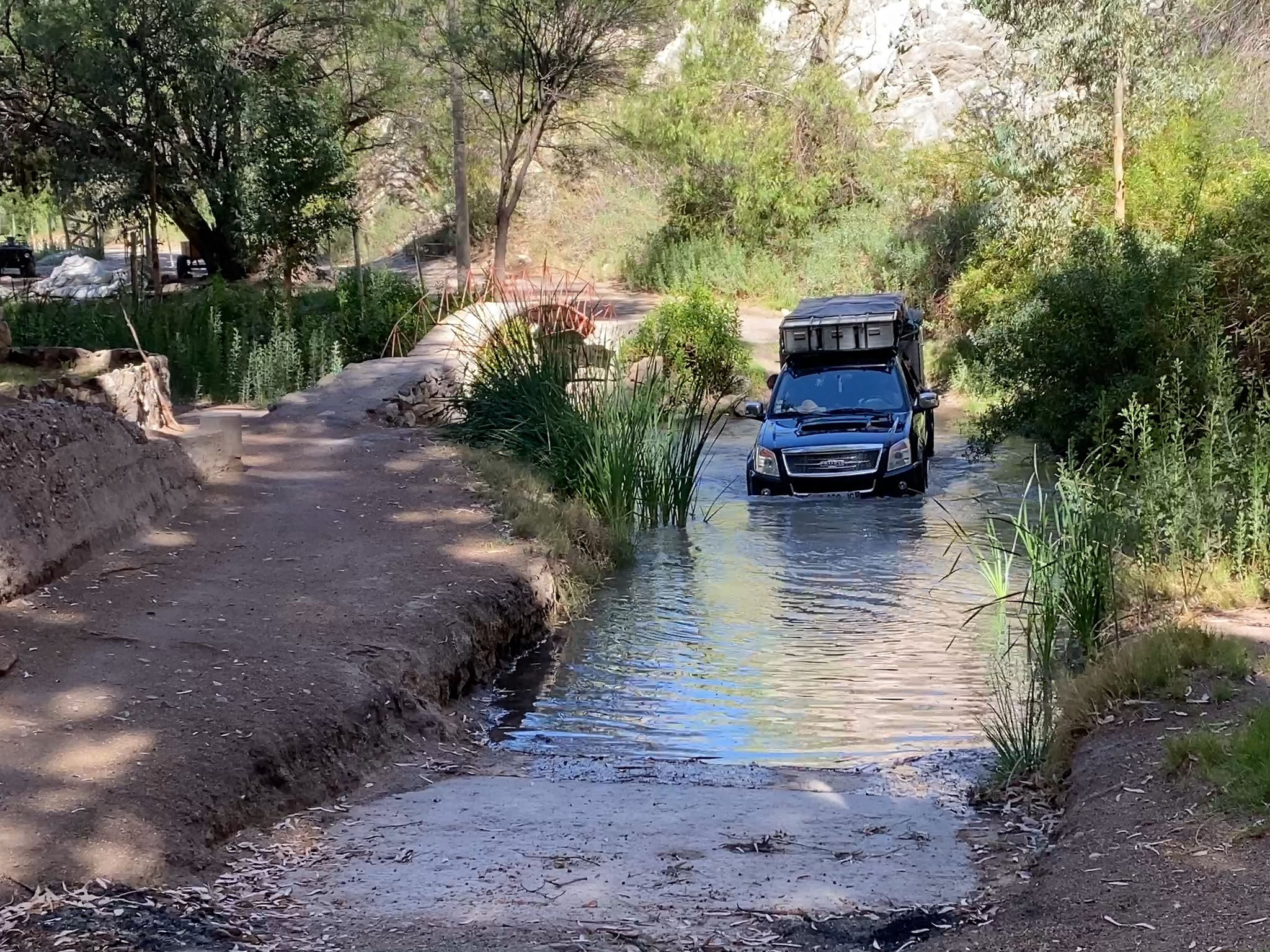 Accès au camping Los Cauquenes