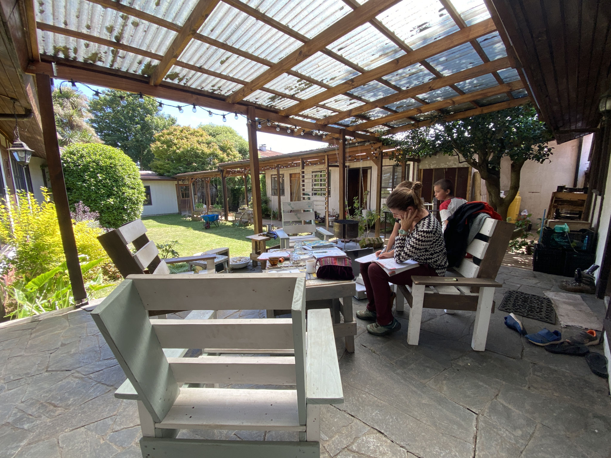 Ecole sur la terrasse