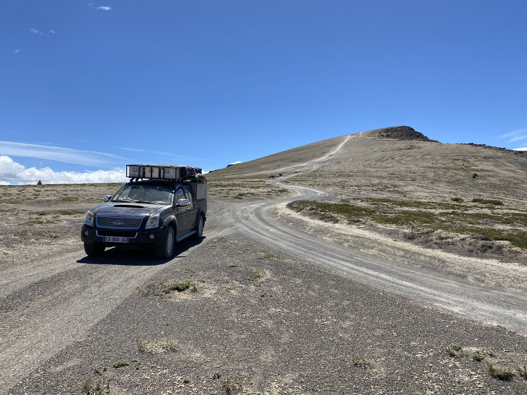 En redescendant le volcan